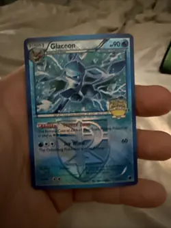 Pokemon Card Glaceon City Championships Crosshatch Holo STAMPED 23/116 NM - Image 1