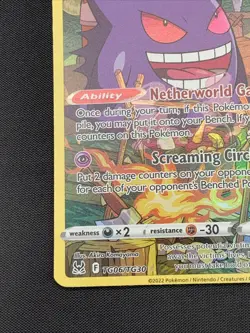 Gengar TG06/TG30 SWSH11: Lost Origin Trainer Gallery Full Art Holo Card - Image 4
