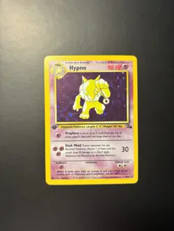 Pokemon Card - Hypno Fossil 23/62 Rare 1st Edition - Holo LP - Image 1