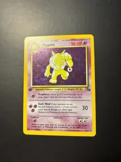 Pokemon Card - Hypno Fossil 23/62 Rare 1st Edition - Holo LP - Image 2