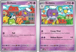 Drifloon 005 & Drifblim 006 PAIR | Mega Evolutions Black Star Promo Cards - Image 1