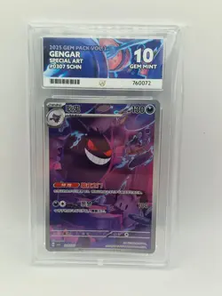 Chinese Gem Pack Vol.3 CBB3C-03 07/07 Exclusive Gengar Card - PERFECT ACE 10 - Image 1