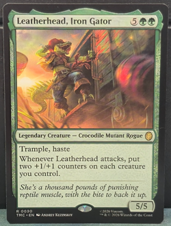 Leatherhead Iron Gator R 0030 Commander TMNT Teenage Mutant Ninja Turtles MTG NM - Image 1