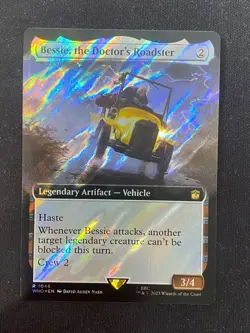 Bessie, the Doctor's Roadster (SURGE EXTENDED FOIL) Doctor Who MAGIC/MTG - Image 1