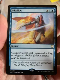 MTG ~ Disallow ~ Aetherdrift Commander ~ Near Mint ~ Rare - Image 1