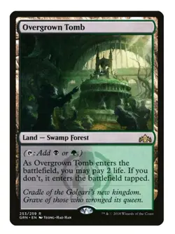 1x MTG Overgrown Tomb - Guilds of Ravnica Rare Land! NM Mint! - Image 1