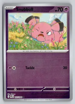 SNUBBULL 037/094 COMMON PHANTASMAL FLAMES POKEMON REVERSE HOLO NM - Image 1