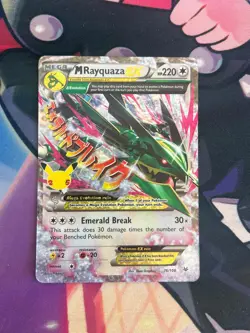 M Rayquaza EX 76/108 Celebrations: Classic Collection Pokemon NM Card - Image 1