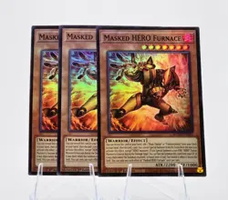 3x Masked HERO Furnace MZMU-EN015 ( Super Rare ) 1st Ed - NM - YU-GI-OH! - Image 3
