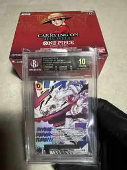 BGS 10 Black Label Divine Departure One Piece CCG Carrying On His Will - Image 1