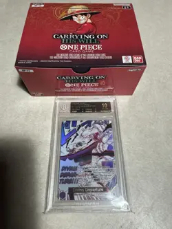 BGS 10 Black Label Divine Departure One Piece CCG Carrying On His Will - Image 4