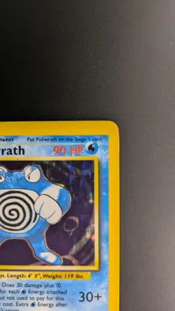 Poliwrath Holo WOTC Pokemon Card 13/102 Base Set Rare, 1999 MP - Image 3