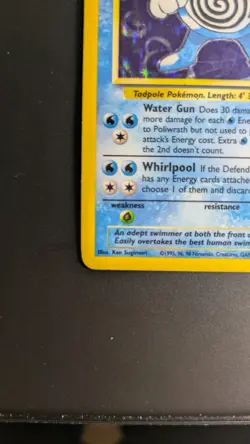 Poliwrath Holo WOTC Pokemon Card 13/102 Base Set Rare, 1999 MP - Image 4