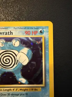 Poliwrath 13/102 - Base Set Holo Rare Unlimited - LP - WOTC Vintage Pokemon Card - Image 2