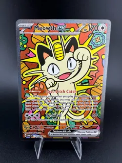 Meowth Ex 121/088 Perfect Order SIR - Near Mint Pokemon Card - Image 1