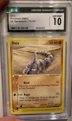 5-card Pokemon Slab Lot - Including Iron Boulder, Onix, Great Tusk, Lycanroc - Image 4
