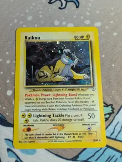 Raikou - 13/64 - Pokemon Neo Revelation Unlimited Holo Rare Card WOTC HP - Image 1