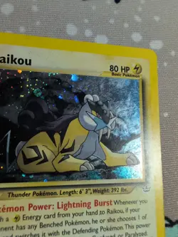 Raikou - 13/64 - Pokemon Neo Revelation Unlimited Holo Rare Card WOTC HP - Image 2