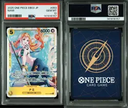 PSA 10 Nami SR EB03-053 2025 ONE PIECE Card Japanese - Image 3