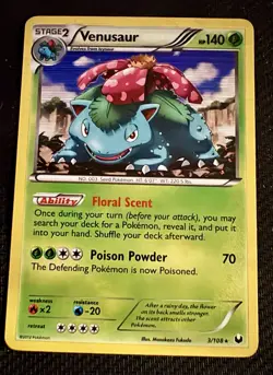 Pokemon Venusaur 3/108 Dark Explorers Holo Rare Card - LP - Image 1