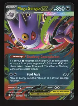 Mega Gengar EX 125/217 Pokemon Ascended Heroes Holo Card - Image 1