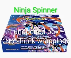 Pokemon Card MEGA Ninja Spinner Booster Box M4 Japanese Unopened Box No shrink - Image 1