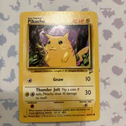 Pikachu 87/130 - Base Set 2 - Vintage WOTC Pokemon Card - LP Collectible Card - Image 1