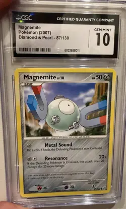 3-card Pokemon Slab Lot - Including Magnemite, Aegislash, Solgaleo - Image 3