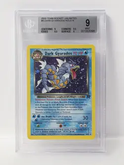 POKEMON ROCKET UNLIMITED DARK GYARADOS HOLO #8 BGS 9 VERY NICE!!!!!! - Image 1