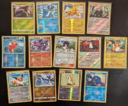 Pokemon Mixed Reverse Holo Lot Of 13 Cards - Image 1