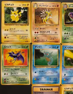 Pokemon TCG Japanese Fossil & Jungle Lot (18) Pikachu Vintage Common Uncommon - Image 3