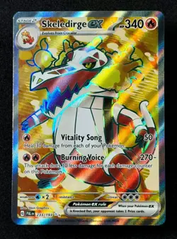 2023 TCG Pokemon #233 Skeledirge ex Full Art Holo 233/193 Paldea Evolved - Image 2