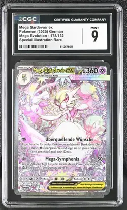 Pokemon Mega-Guardevoir Gardevoir ex 178/132 Mega Entwicklung PSA CGC 9 - Image 1