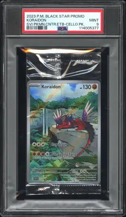 2023 P.M SVP BLACK STAR PROMO KORAIDON 014 HOLO PSA 9 POKEMON CENTER - Image 1