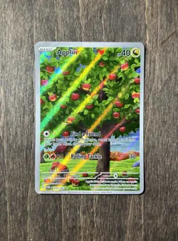 Applin 185/167 Illustration Rare Sv06: Twilight Masquerade Pokemon TCG - Image 1