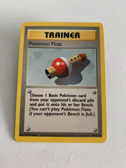 POKEMON TRAINER POKEMON FLUTE 86 /102 BASE SET. 1999 WOTC. - Image 1