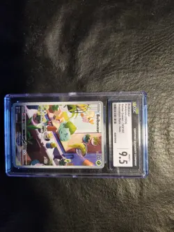 Pokemon Bulbasaur 143/142 Stellar Crown Illustration Rare Holo CGC Mint 9.5 - Image 2