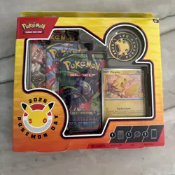 Pokemon TCG Pokemon Day 2026 30th Anniversary Box Pikachu Promo Booster Coin - Image 1