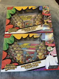 Pokemon TCG Ascended Heroes Poster Collection Lucario & Gardevoir Bundle - Image 1