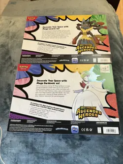 Pokemon TCG Ascended Heroes Poster Collection Lucario & Gardevoir Bundle - Image 2