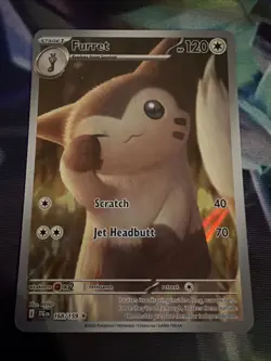 Pokemon Furret 168/159 Sv09: Journey Together Illustration Rare Holo 120 HP Sta… - Image 1
