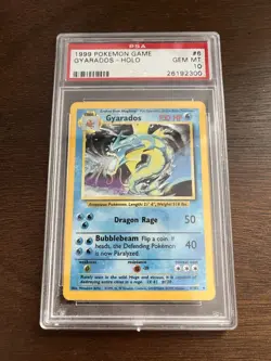 Pokemon Gyarados Base Set Holo Rare PSA 10 6/102 English 1999 - Image 1