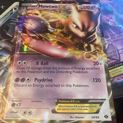 Jumbo Mewtwo EX Holo Pokemon Card 54/99 - Next Destinies Set (2012) - Image 1