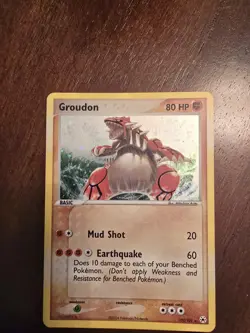 Groudon 102/101 Pokemon 2004 EX Hidden Legends-Secret Rare Holo -NM with Swirl - Image 1