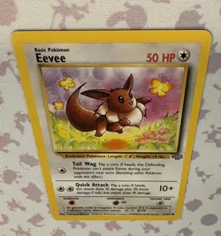1999 Pokemon Jungle Unlimited Eevee /64 Common #51 NM - Image 4