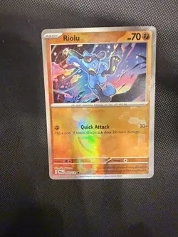 Riolu 50/131 Pokemon TCG Prismatic Evolutions Masterball Holo Near Mint - Image 1
