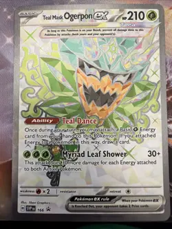 teal mask ogerpon ex 166 promo Pokemon NM - Image 1