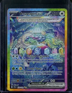 2024 Pokemon Stellar Crown Terapagos eX Special Illustration Rare 170/142 - Image 1