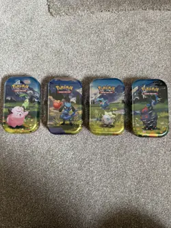 Pokemon TCG: Mega Evolution Ascended Heroes Mini Tins x4 - New and Sealed - Image 1