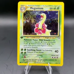 2000 Pokemon Neo Genesis 1st Edition Meganium Holo #11/111 - Image 1